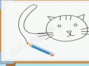 Bé vẽ con mèo